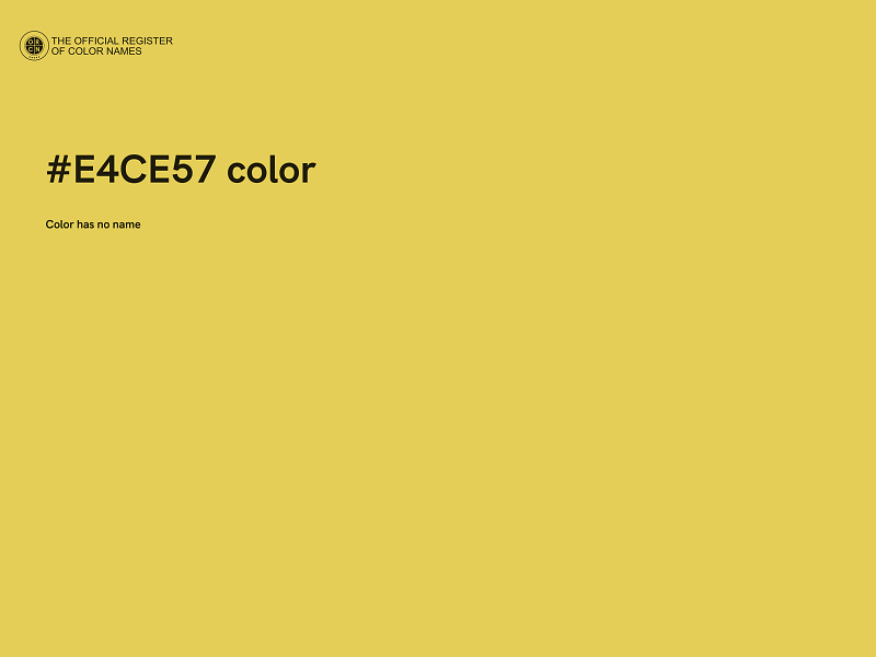 #E4CE57 color image