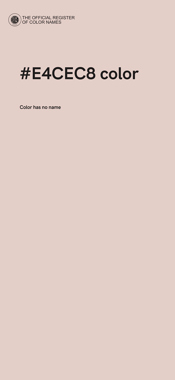 #E4CEC8 color image
