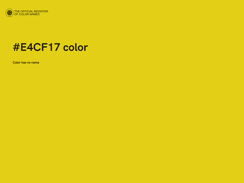 #E4CF17 color image