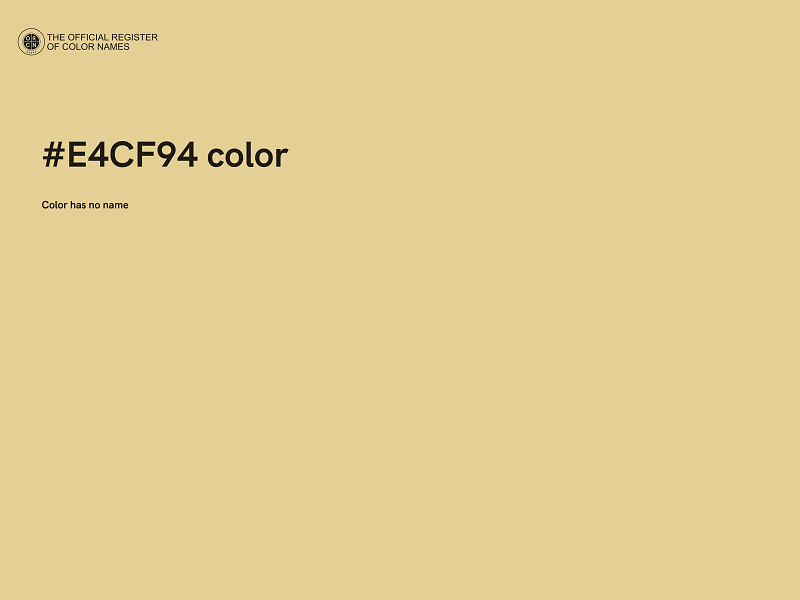 #E4CF94 color image