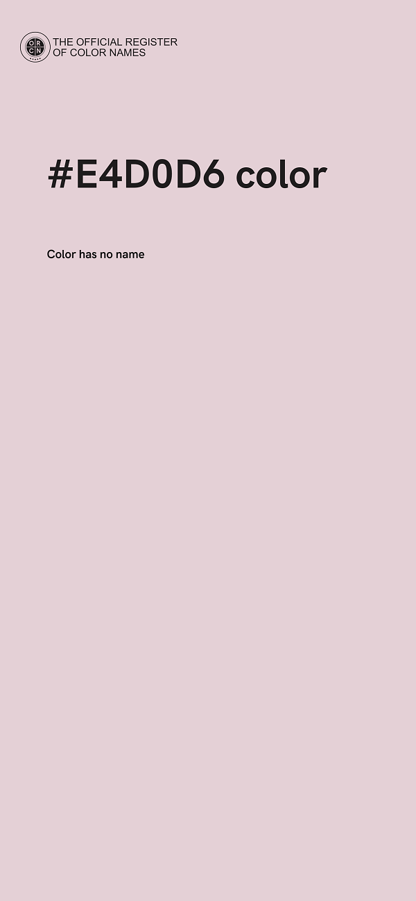 #E4D0D6 color image