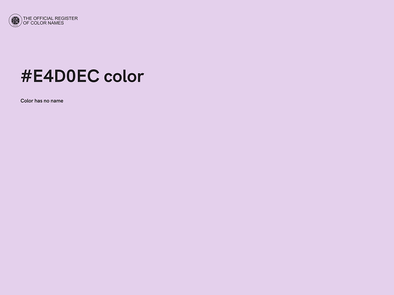 #E4D0EC color image