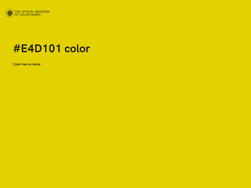 #E4D101 color image
