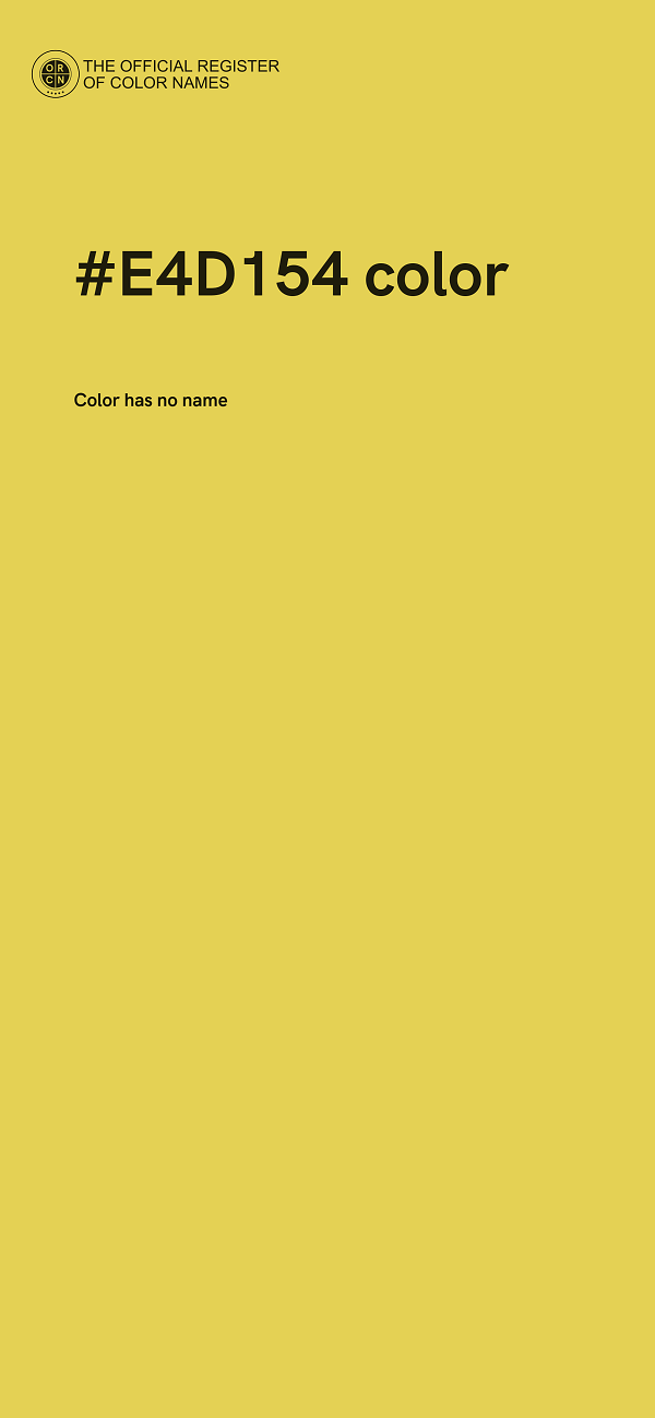 #E4D154 color image
