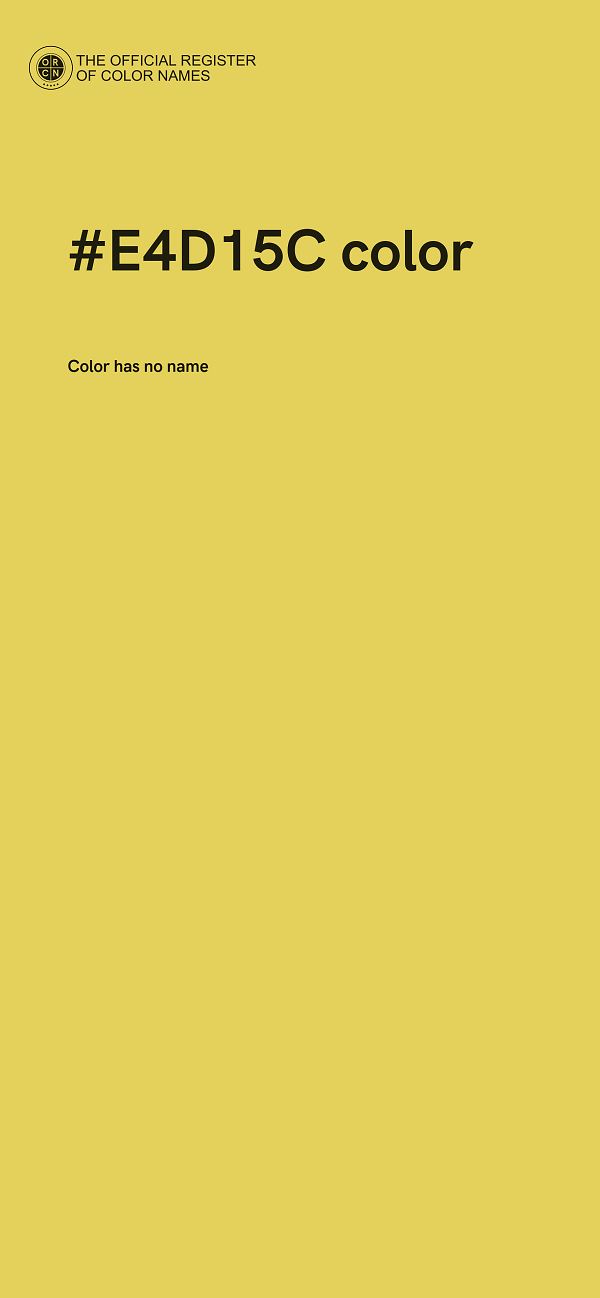 #E4D15C color image