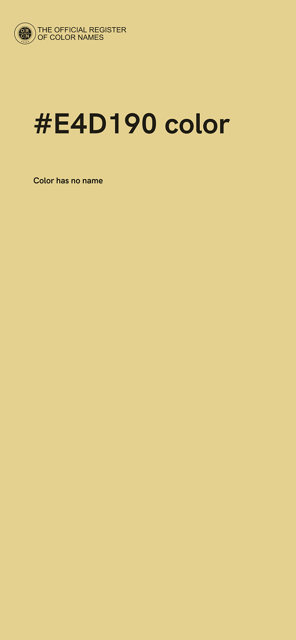 #E4D190 color image