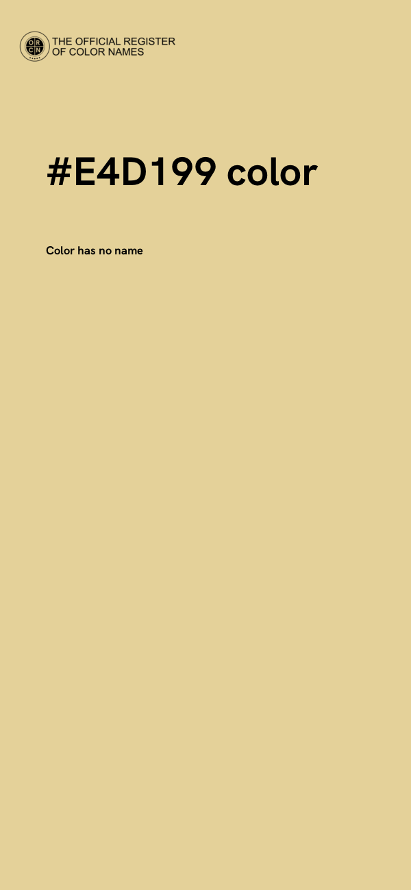 #E4D199 color image
