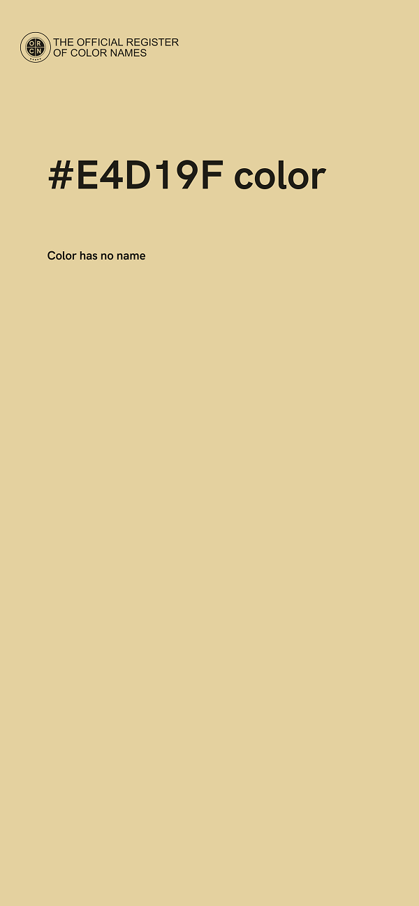 #E4D19F color image