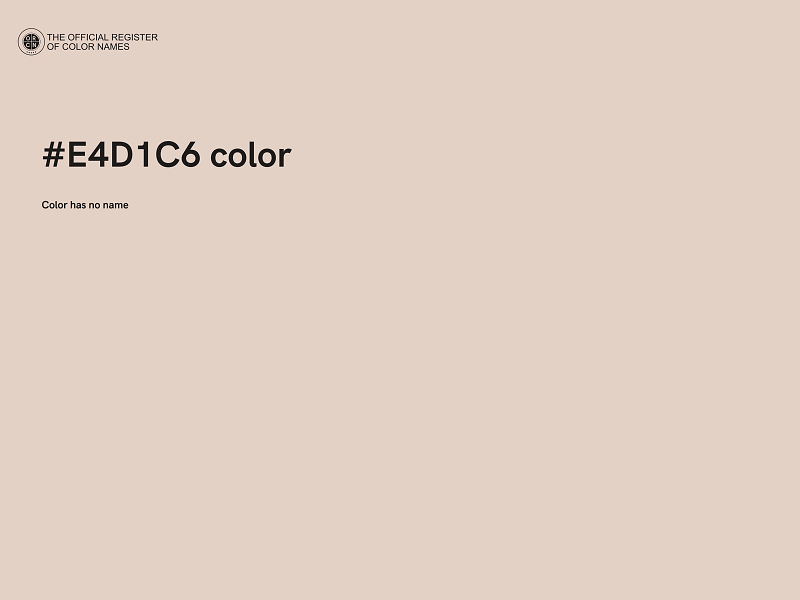 #E4D1C6 color image