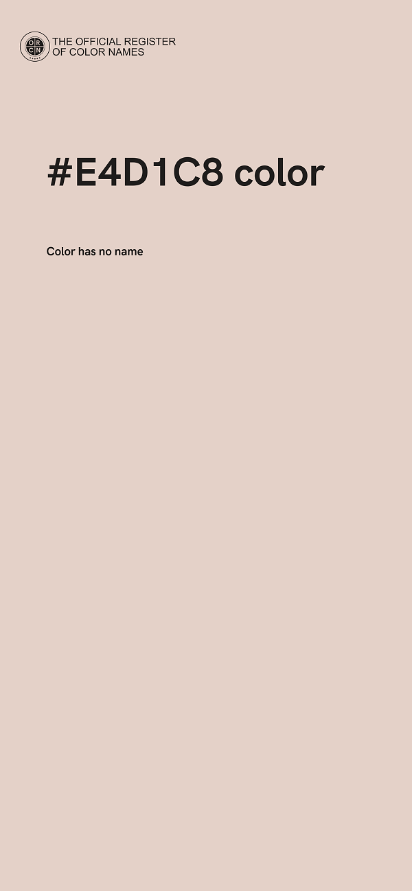 #E4D1C8 color image
