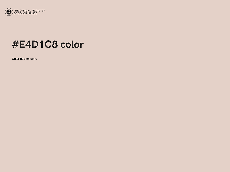 #E4D1C8 color image