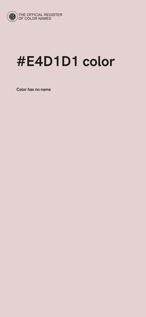 #E4D1D1 color image