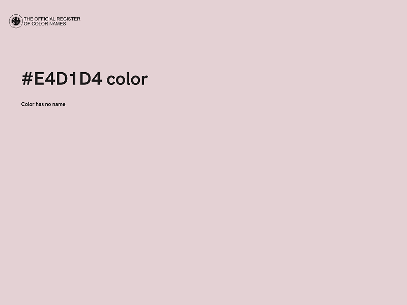 #E4D1D4 color image