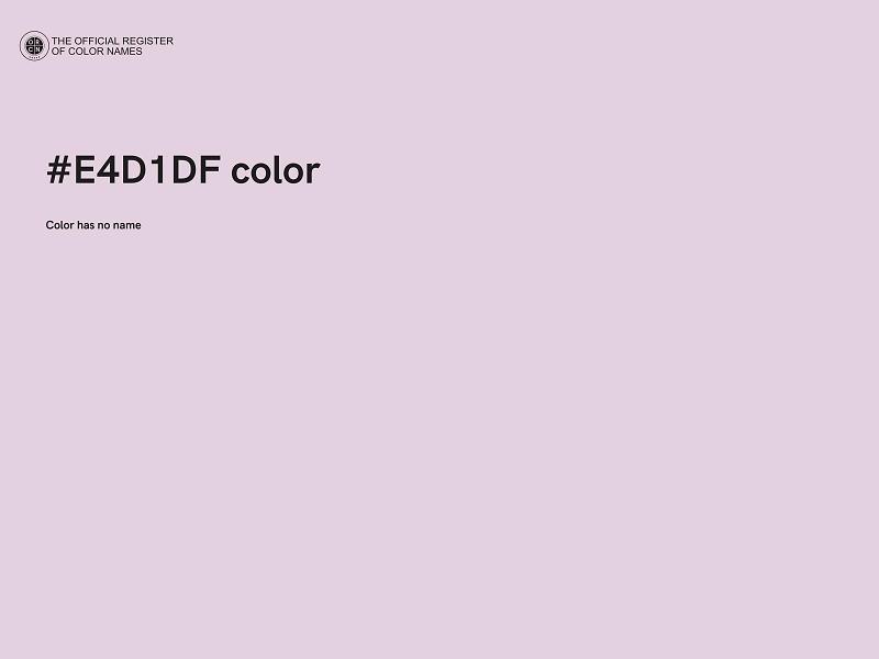 #E4D1DF color image