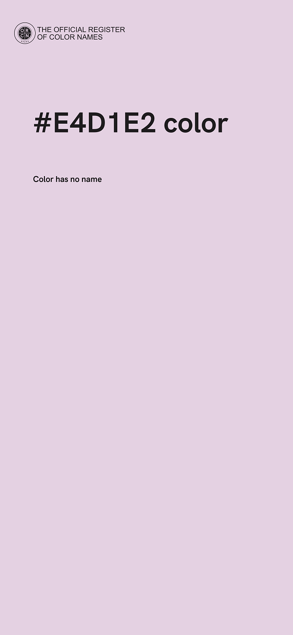 #E4D1E2 color image