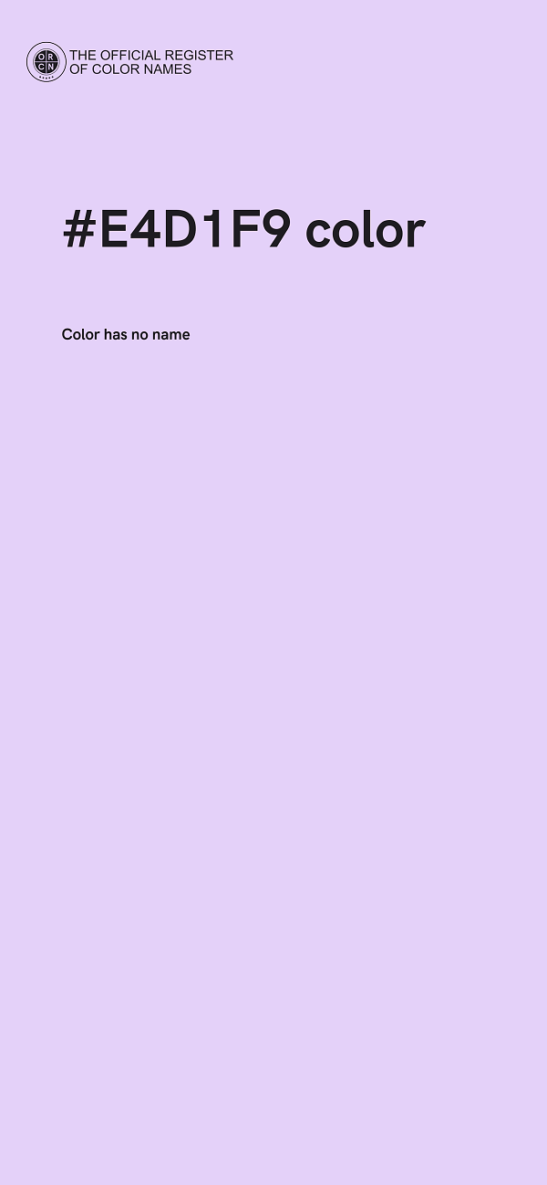 #E4D1F9 color image