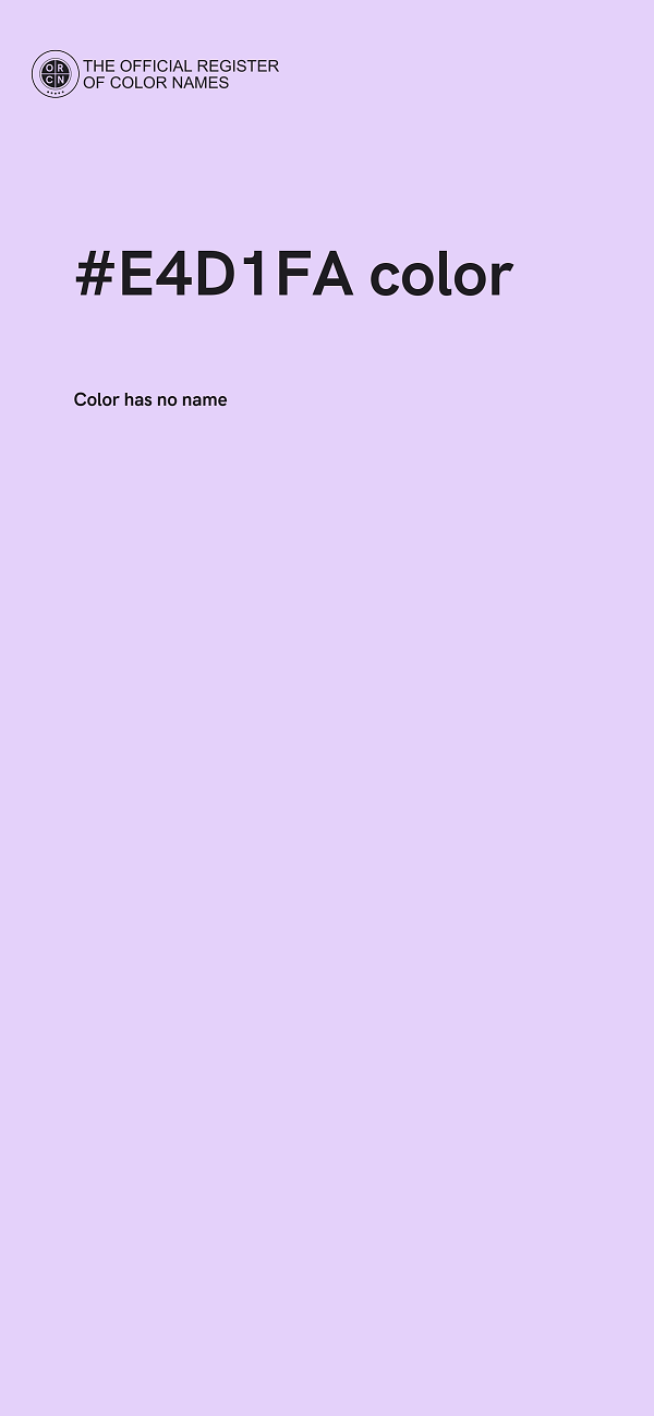 #E4D1FA color image