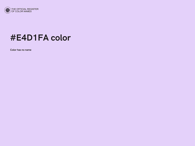 #E4D1FA color image