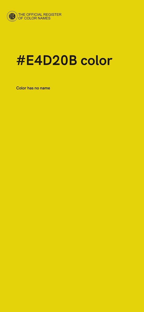 #E4D20B color image