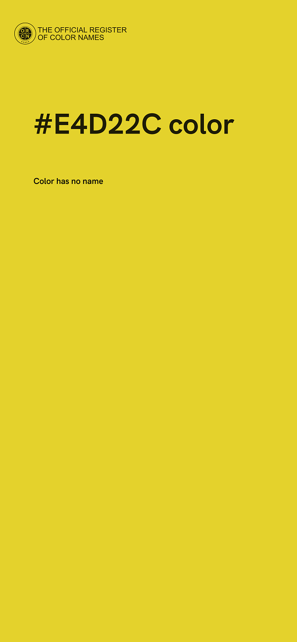 #E4D22C color image
