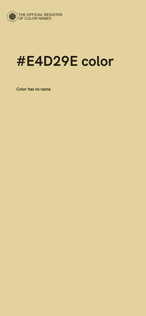 #E4D29E color image
