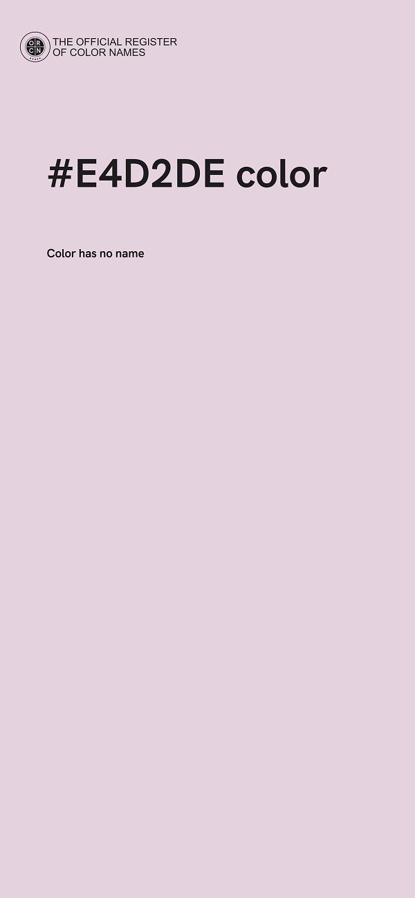 #E4D2DE color image