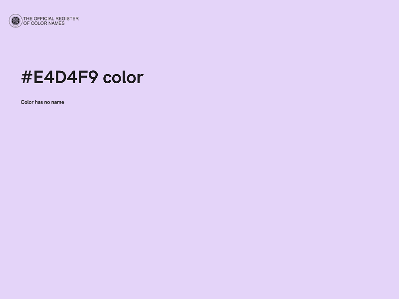 #E4D4F9 color image