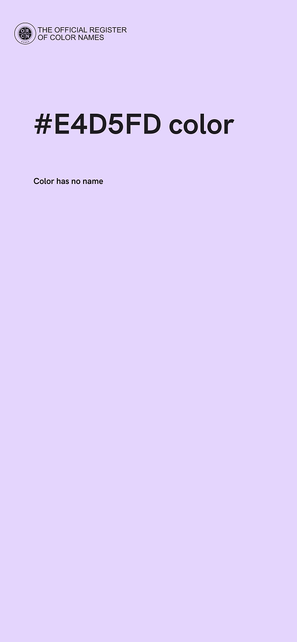 #E4D5FD color image