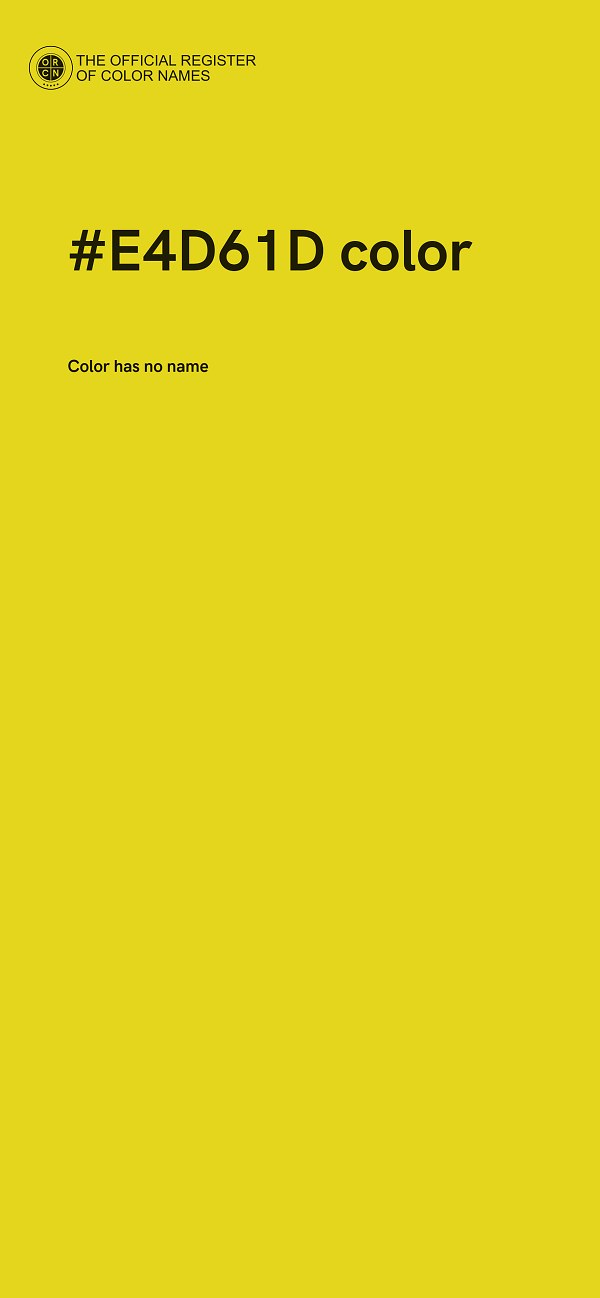 #E4D61D color image