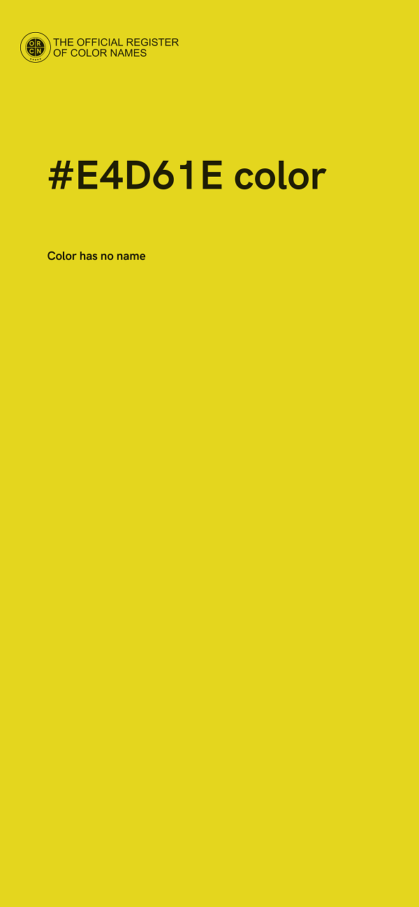 #E4D61E color image