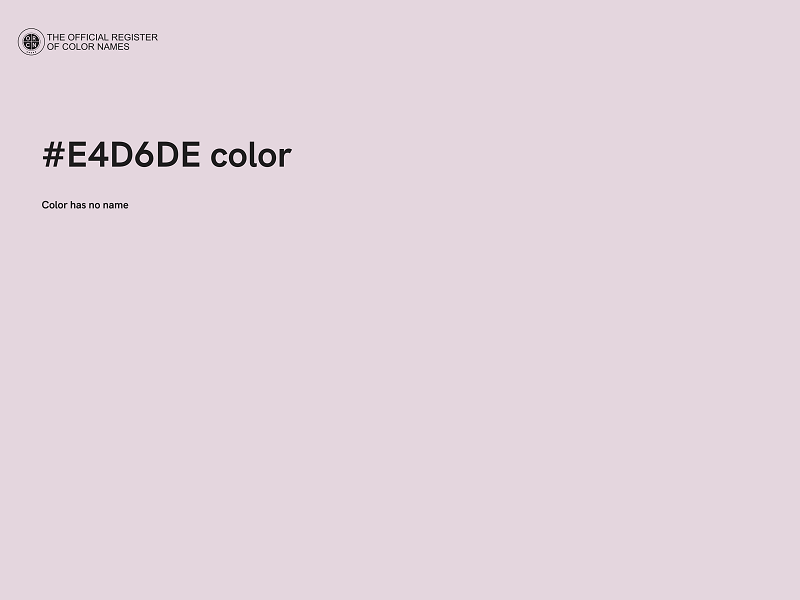 #E4D6DE color image