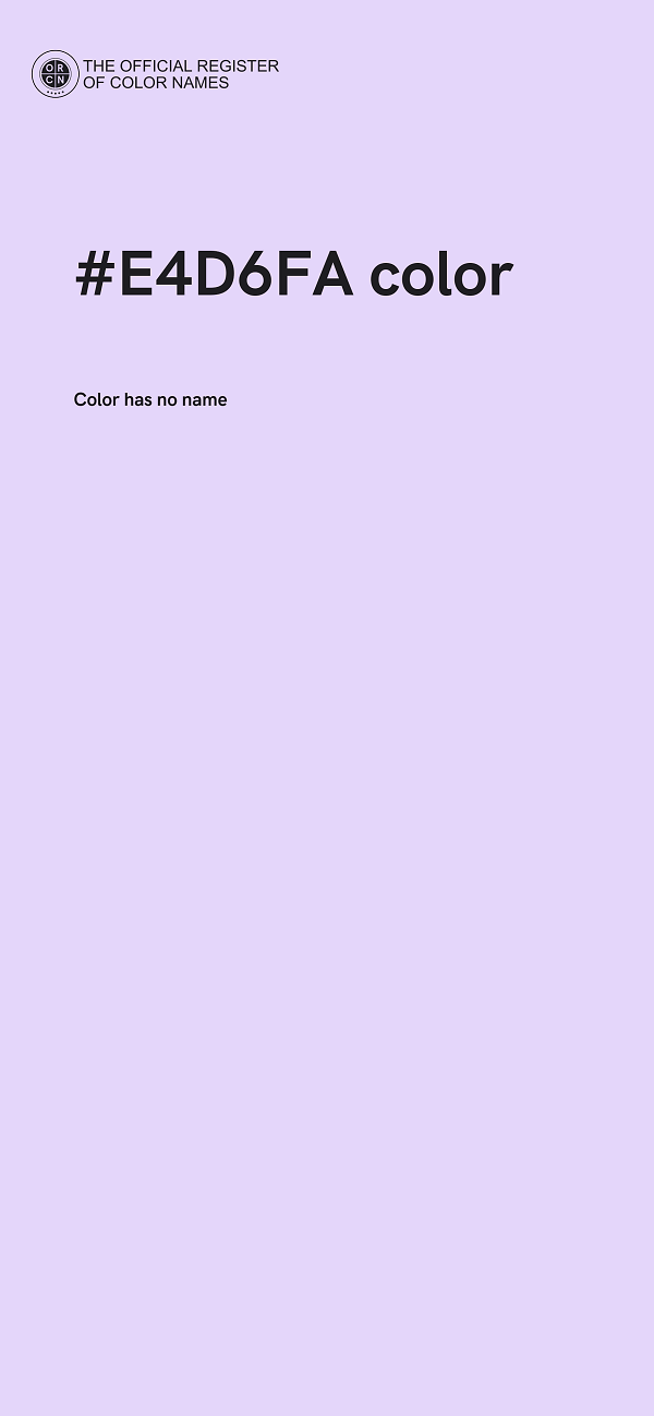 #E4D6FA color image