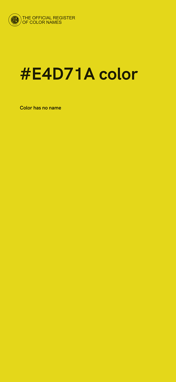 #E4D71A color image