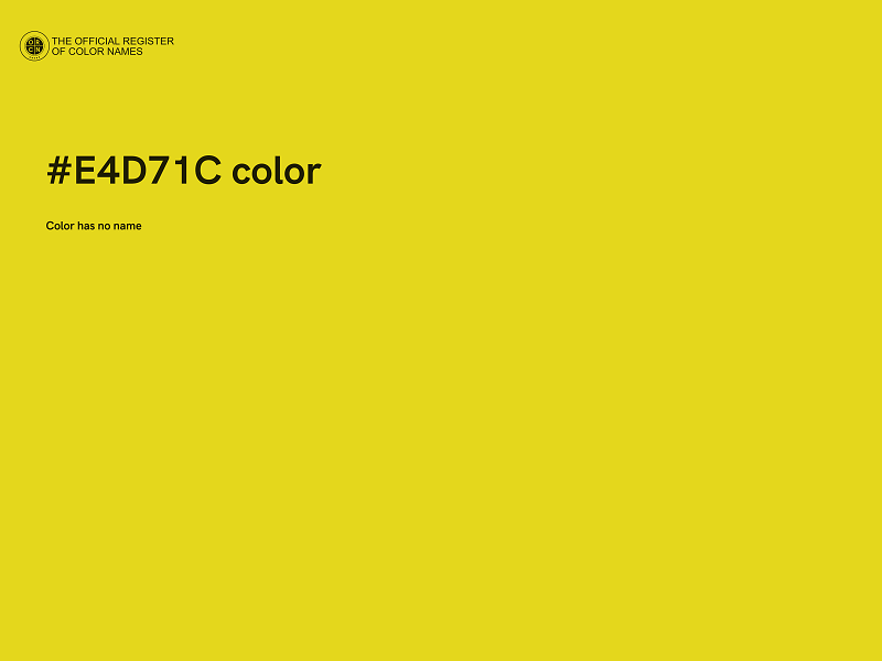#E4D71C color image