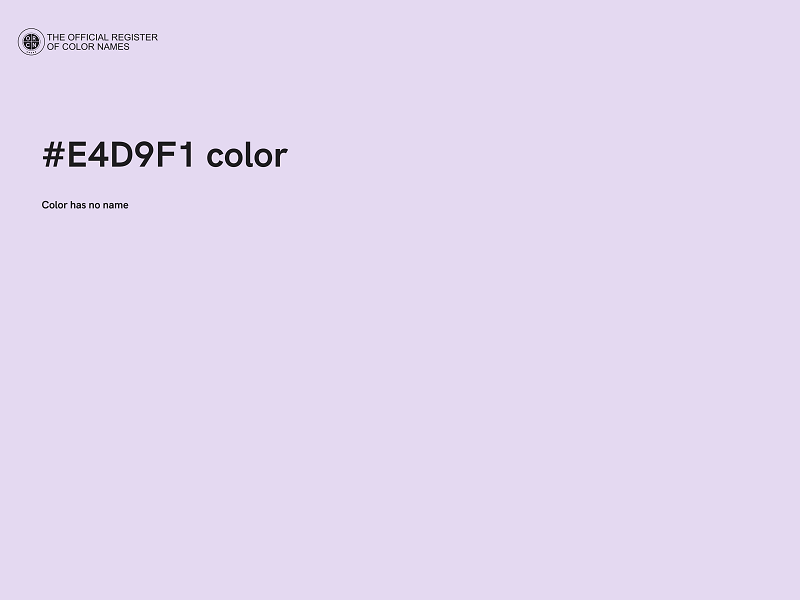 #E4D9F1 color image