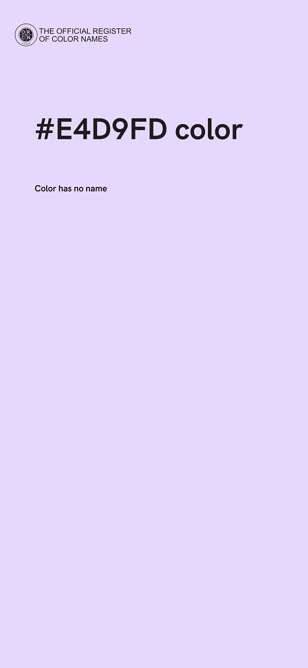 #E4D9FD color image