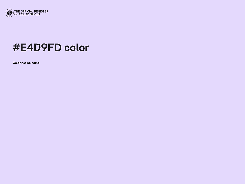 #E4D9FD color image