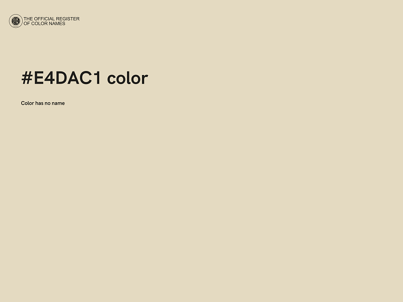 #E4DAC1 color image