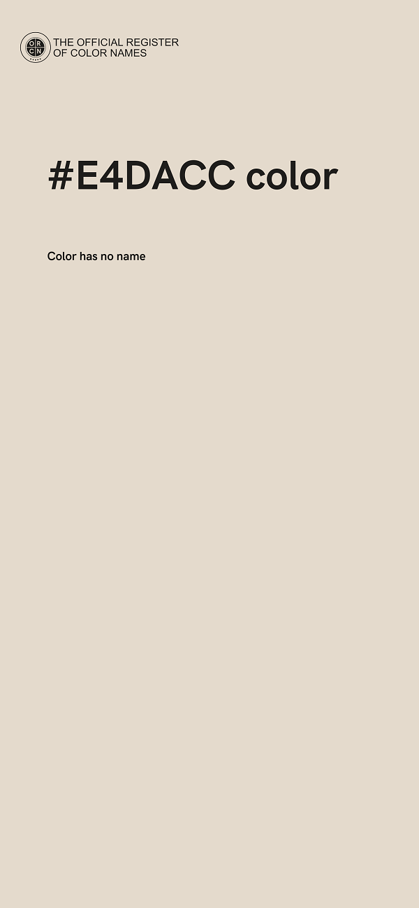 #E4DACC color image