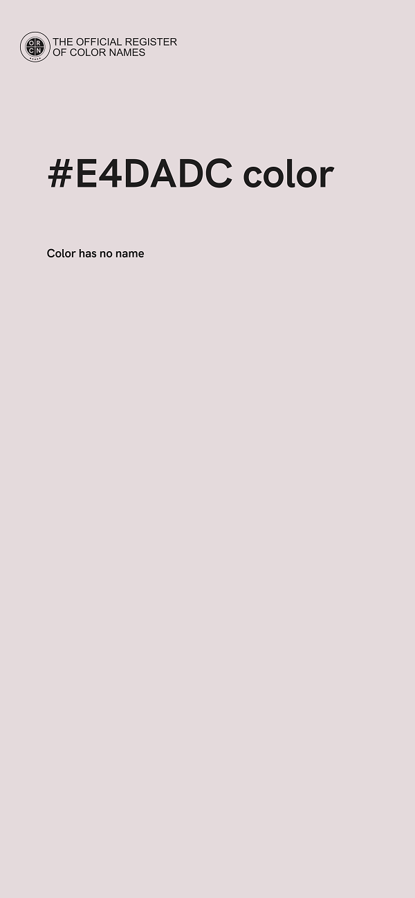 #E4DADC color image