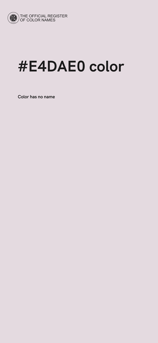#E4DAE0 color image