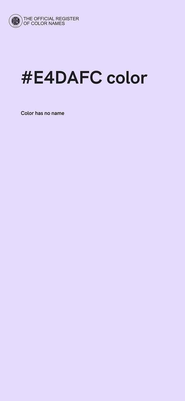 #E4DAFC color image