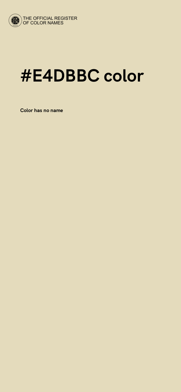 #E4DBBC color image