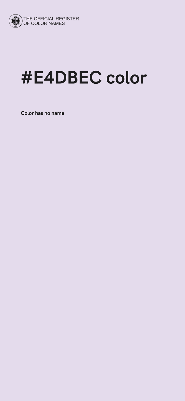 #E4DBEC color image