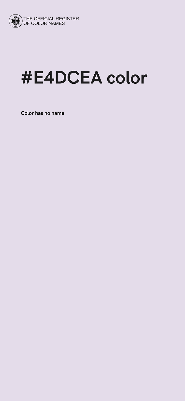 #E4DCEA color image