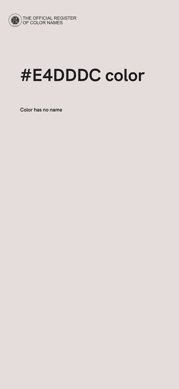 #E4DDDC color image