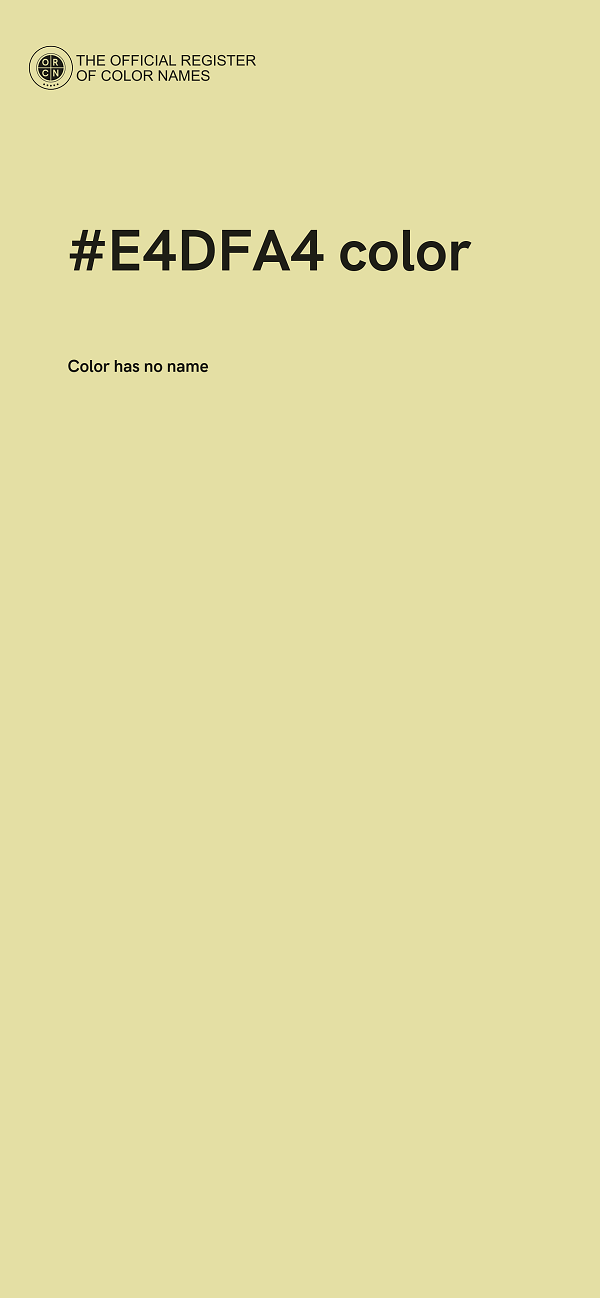#E4DFA4 color image