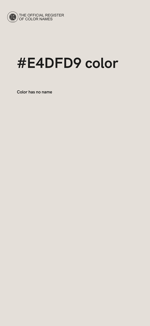 #E4DFD9 color image