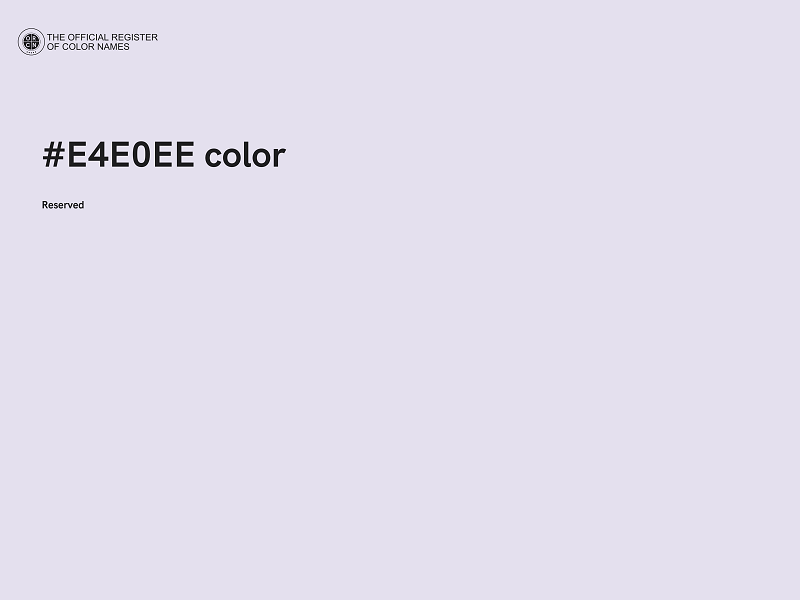 #E4E0EE color image