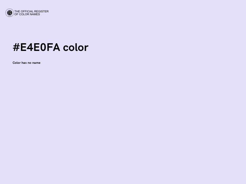 #E4E0FA color image